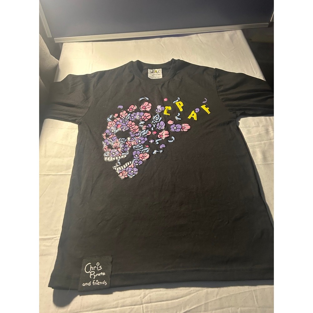 Chris Pyrate graphics designed t-shirt